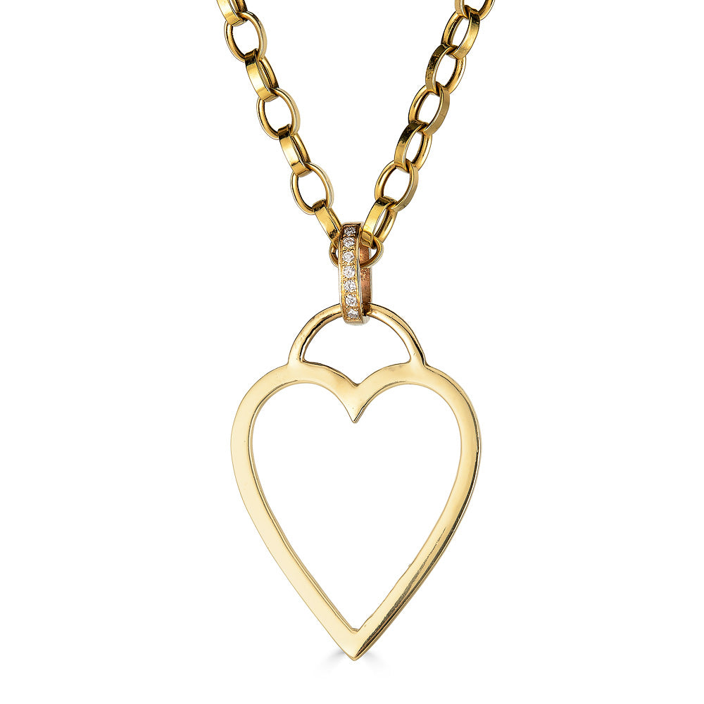 Heart Charm Necklace, 21